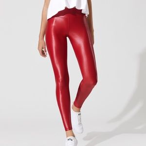Carbon38 Red Leggings